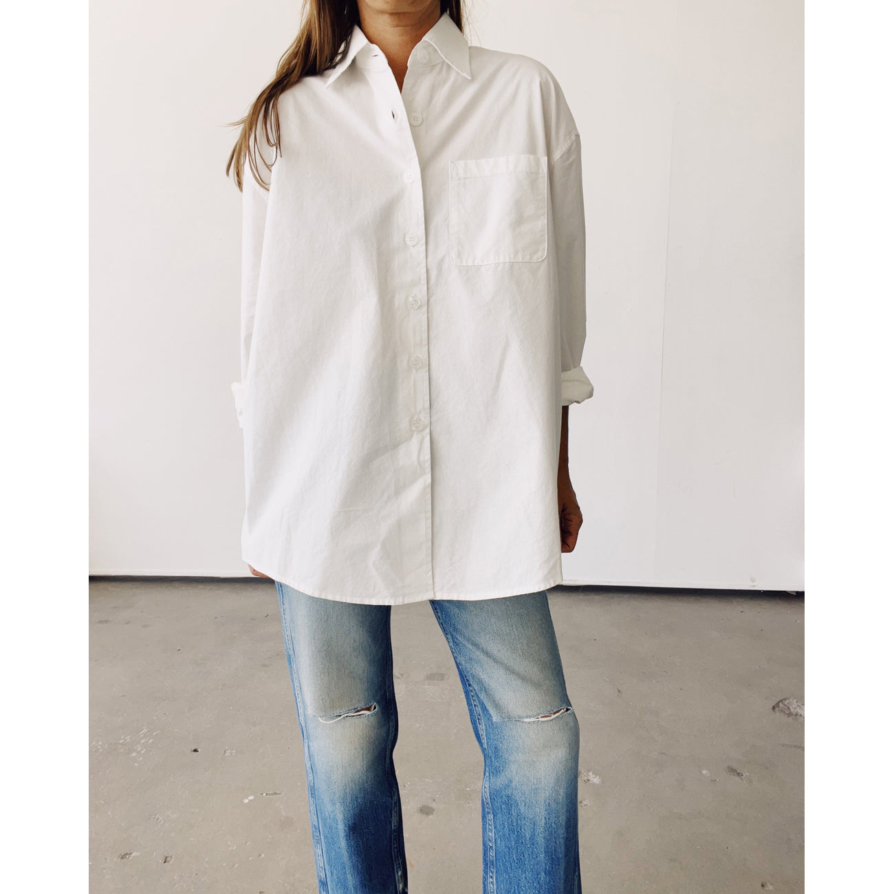 the big shirt in white