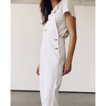 the miner overalls in white