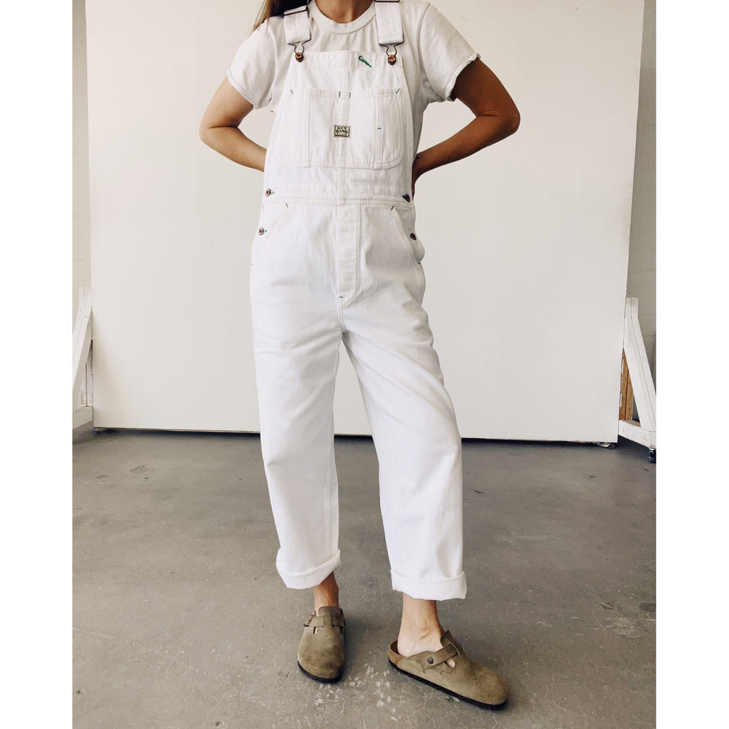 the miner overalls in white