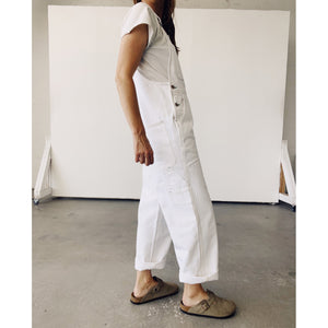 the miner overalls in white