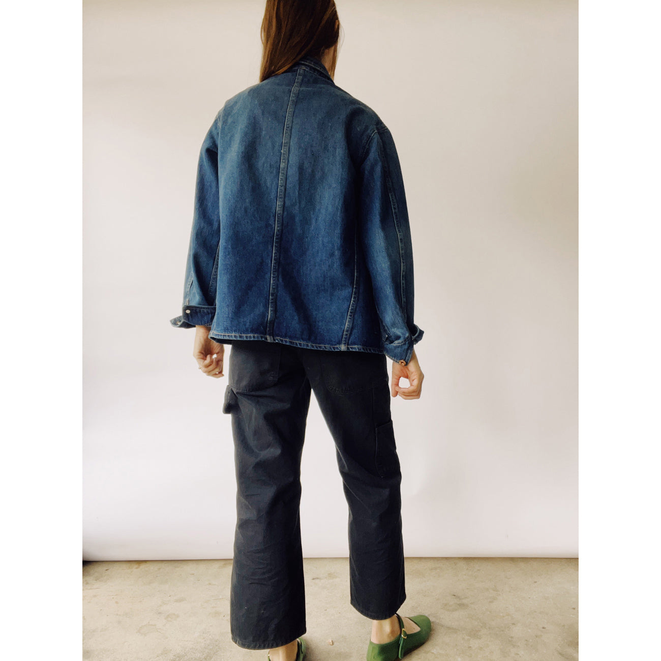 the barn coat in denim