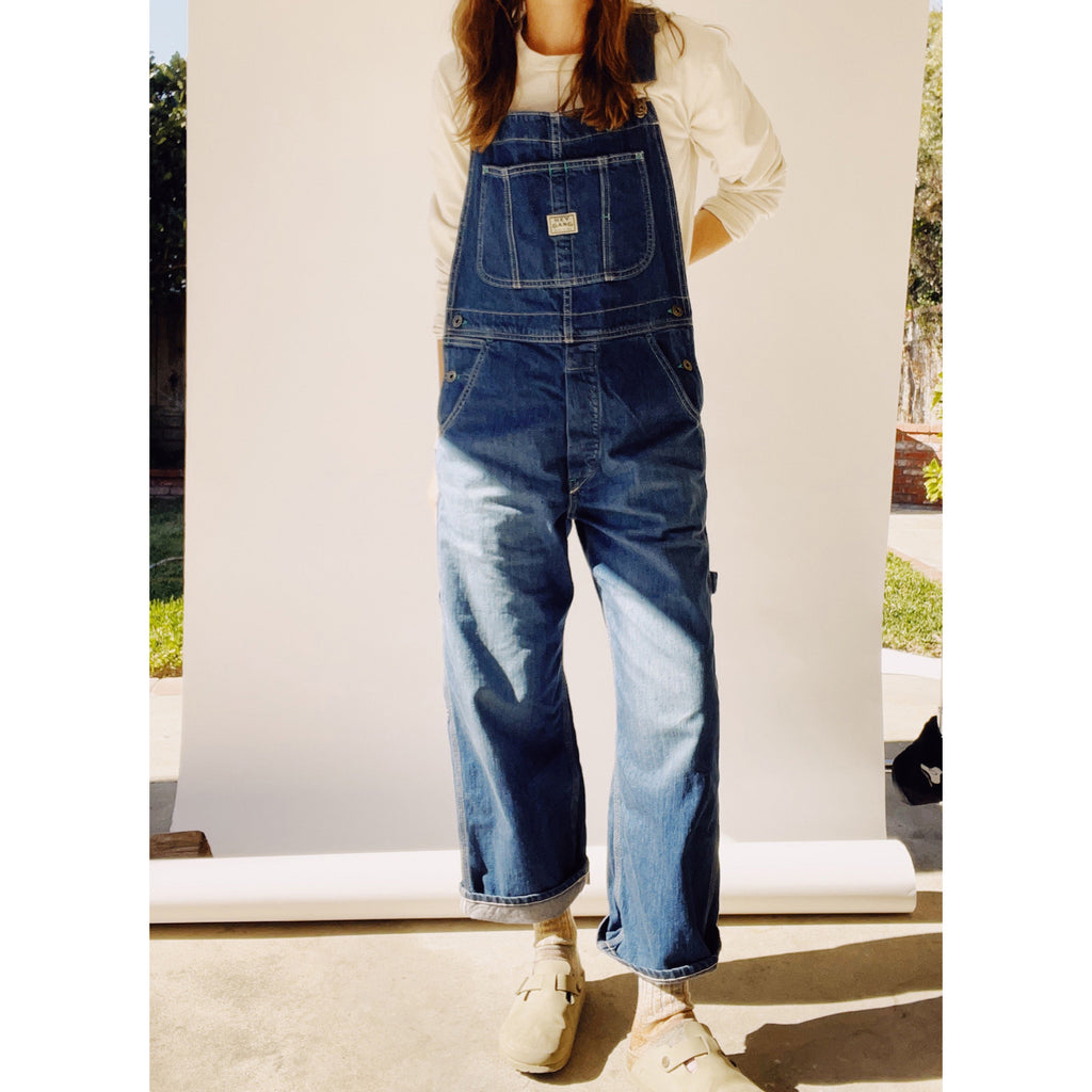 the miner overalls in denim