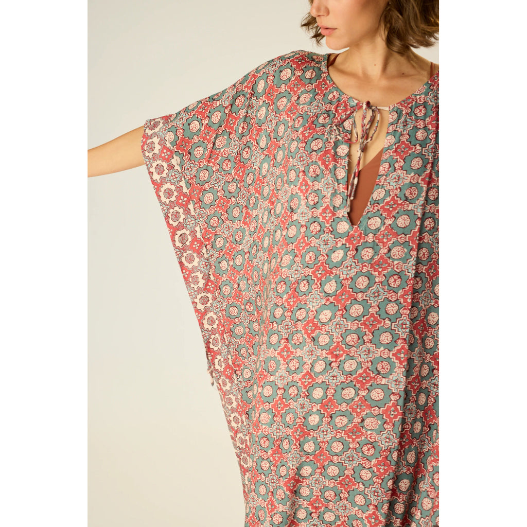 paulina caftan in spanish tile combo
