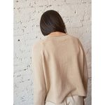 ida rollneck cardigan in parchment