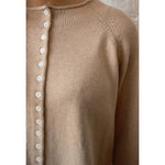 ida rollneck cardigan in parchment