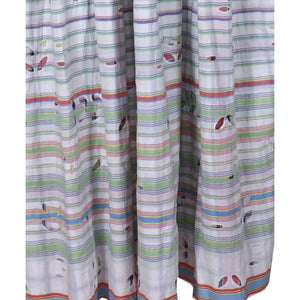 handloom slip dress in eyelet stripe