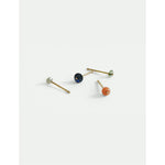 coral stone stud