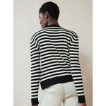 finn ribbed pullover in stripe