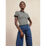 jones ribbed tee in stripe