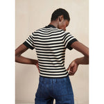 jones ribbed tee in stripe