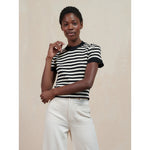 jones ribbed tee in stripe