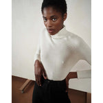 alpaca turtleneck in ecru
