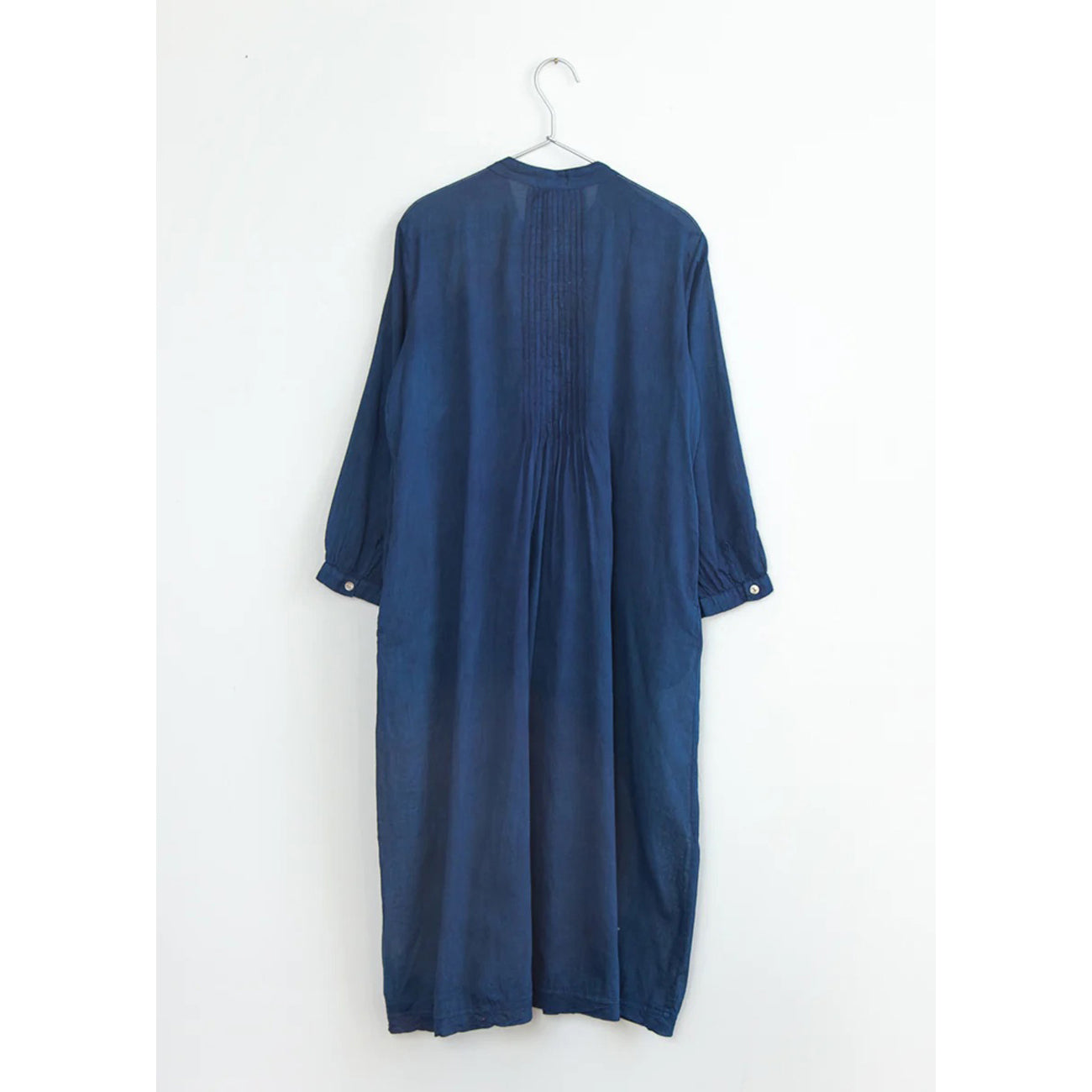 aditi cotton voile dress in natural indigo