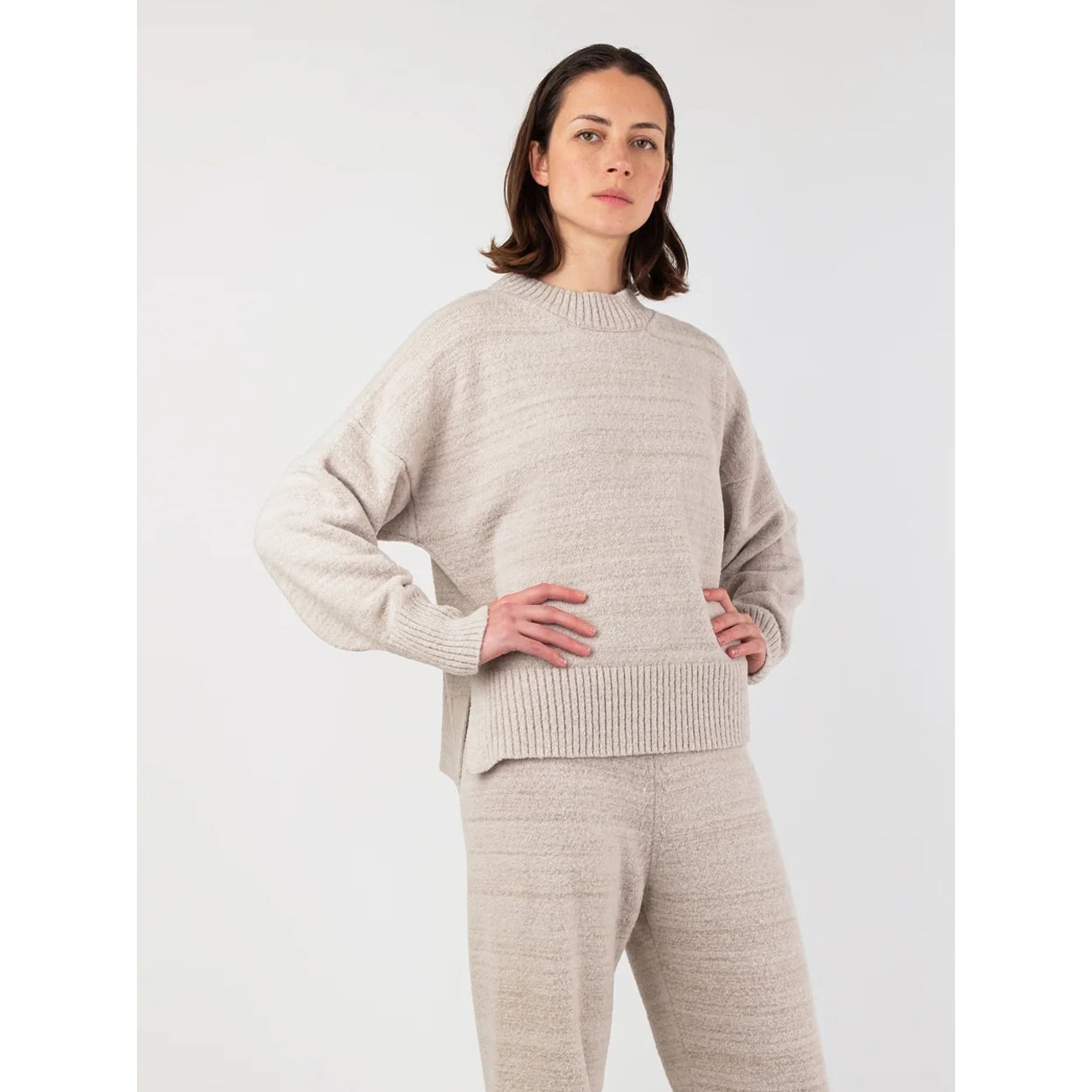 vela sweater in shell