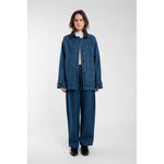 field jacket in vintage blue