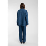 field jacket in vintage blue