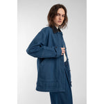 field jacket in vintage blue