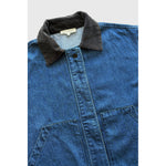field jacket in vintage blue