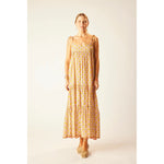 melanie dress in tulip print pink