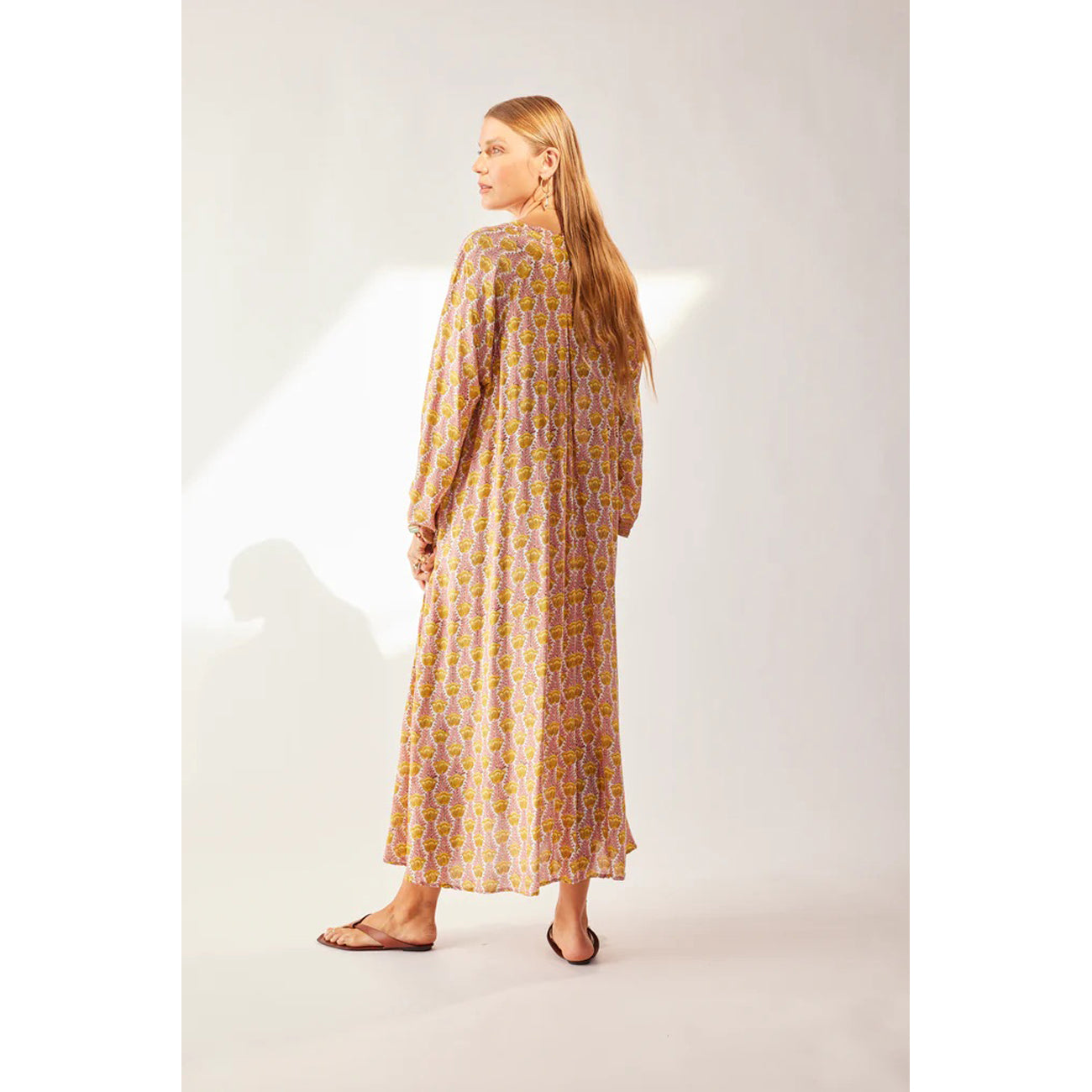 fiore maxi in tulip print pink