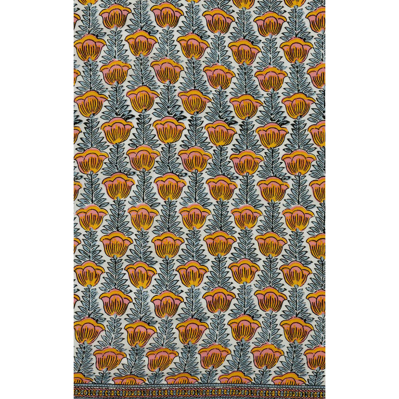 square scarf in tulip french blue