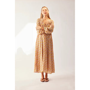 fiore maxi in tulip print pink