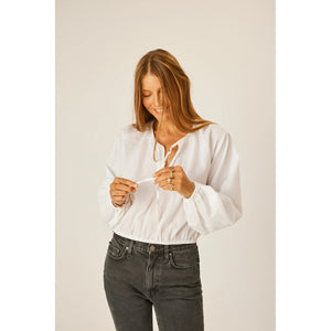 amelia top in white