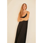 heather maxi in black silk