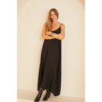 heather maxi in black silk