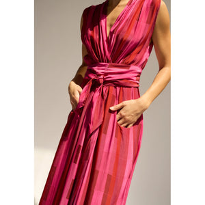 nico maxi in sea glass silk pink