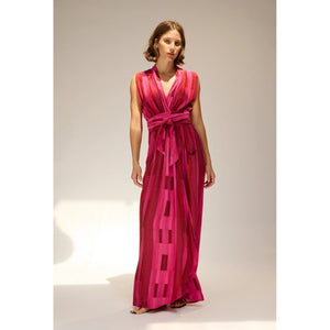 nico maxi in sea glass silk pink