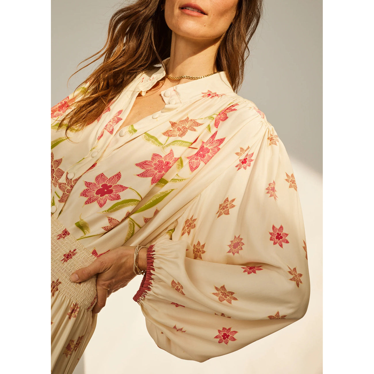 iris top in starflower cream