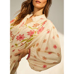 iris top in starflower cream