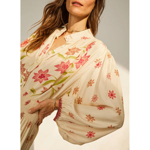iris top in starflower cream