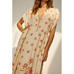 monica dress in starflower cream