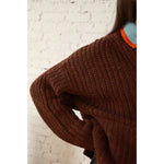 sybil tweed cardigan in chocolate