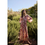 sarah dress in ament snake bone