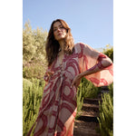 sarah dress in ament snake bone