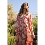 sarah dress in ament snake bone