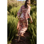 sarah dress in ament snake bone