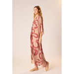 sarah dress in ament snake bone