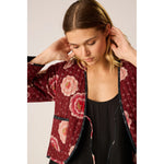 saskia jacket in poppy combo