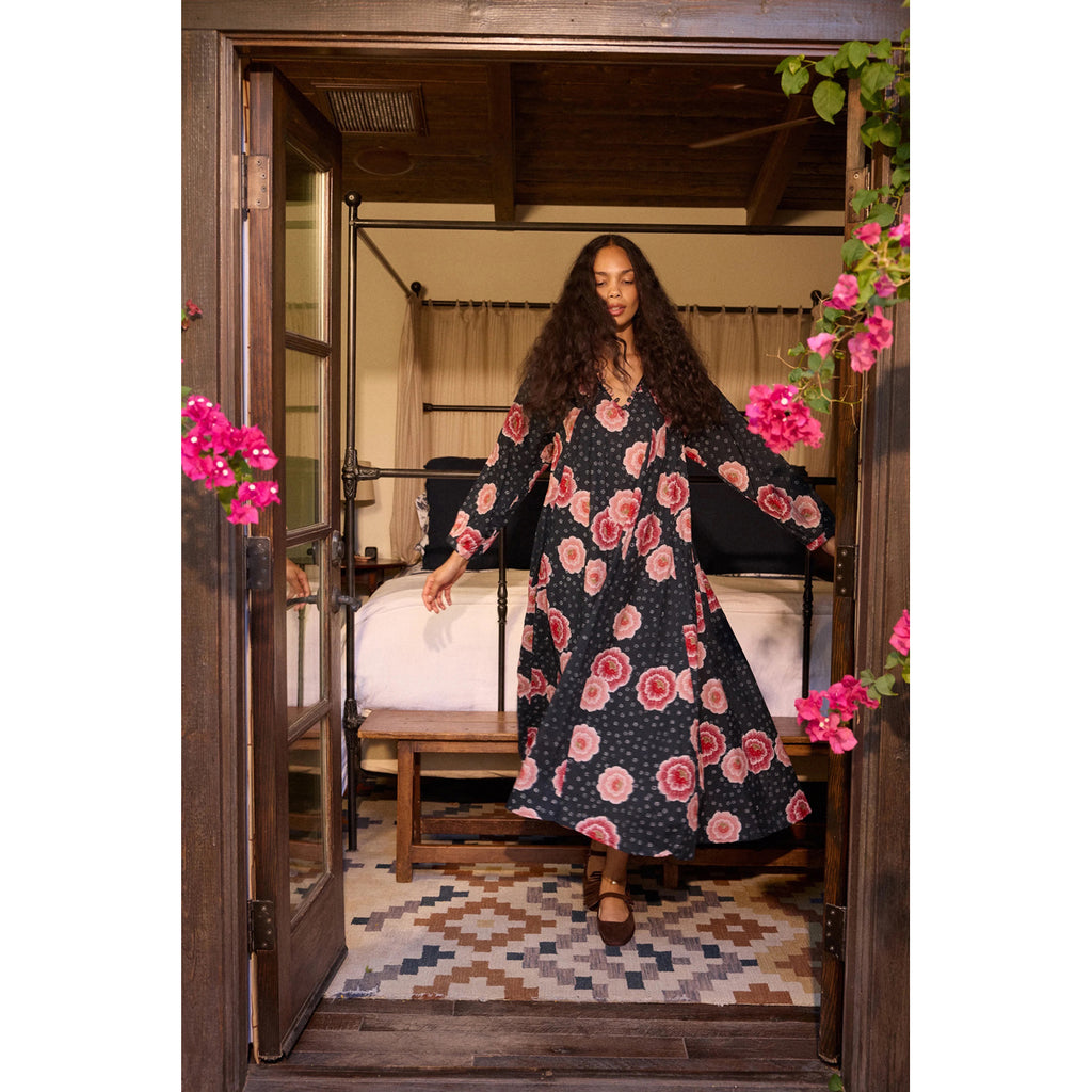 fiore maxi in poppy indigo