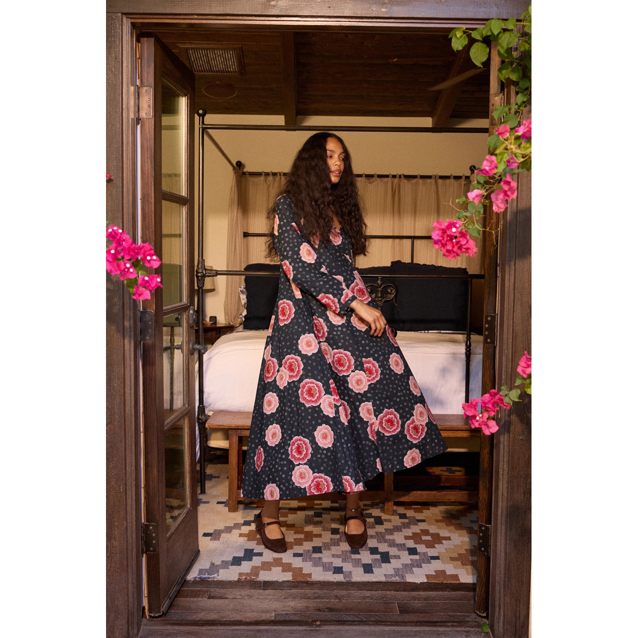 fiore maxi in poppy indigo