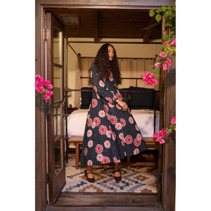 fiore maxi in poppy indigo