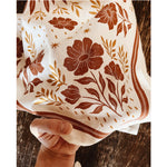 organic cotton bandana in desert floral