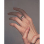emerald molten eternity band