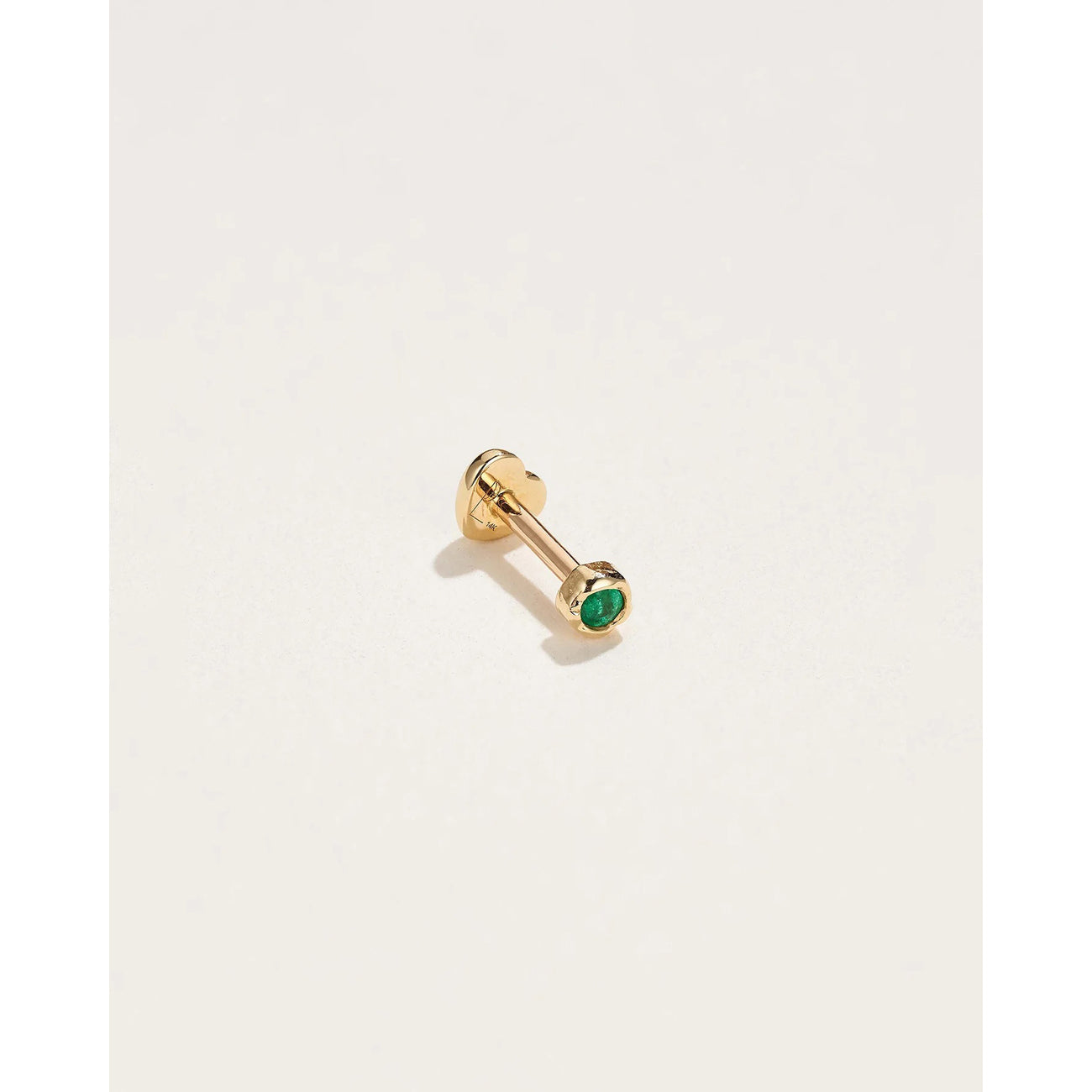 emerald petite nugget stud