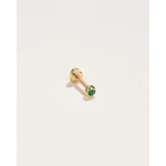 emerald petite nugget stud