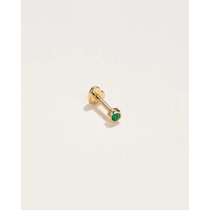 emerald petite nugget stud
